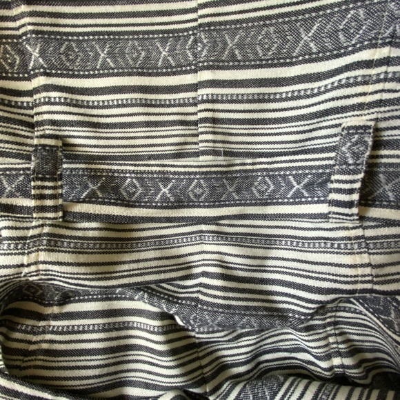 Mia Melon Grey Black Striped Design Casual Office Boho Belted Light Jacket-Sz-M - Picture 11 of 16